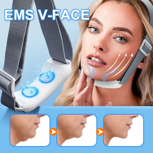 GlowLift EMS face lifting massager device for anti-wrinkle skin firming