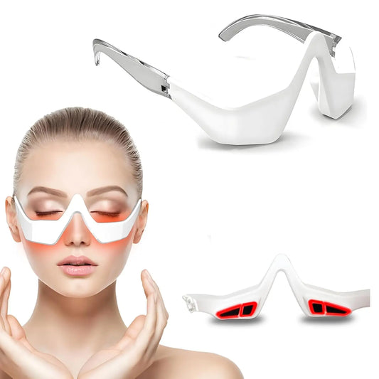 3D Red Light EMS Eye Massager for reducing dark circles, puffiness, and fine lines