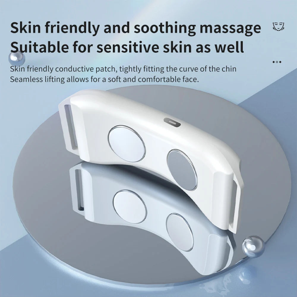 Close-up of V-shape face lift device with ergonomic design