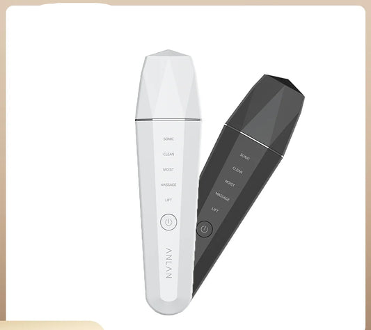 ANLAN 5-in-1 ultrasonic skin scrubber with EMS, heat and deep cleansing spatula