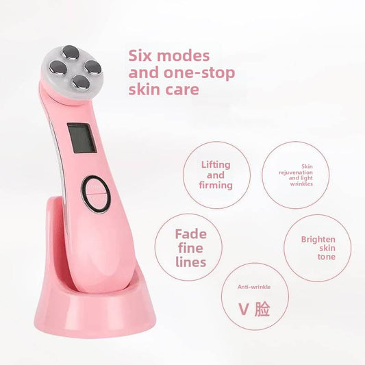 Microcurrent facial toning device for skin tightening and wrinkle reduction